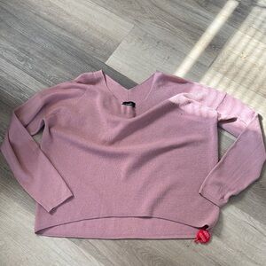 Theory Mauve V-Neck Sweater